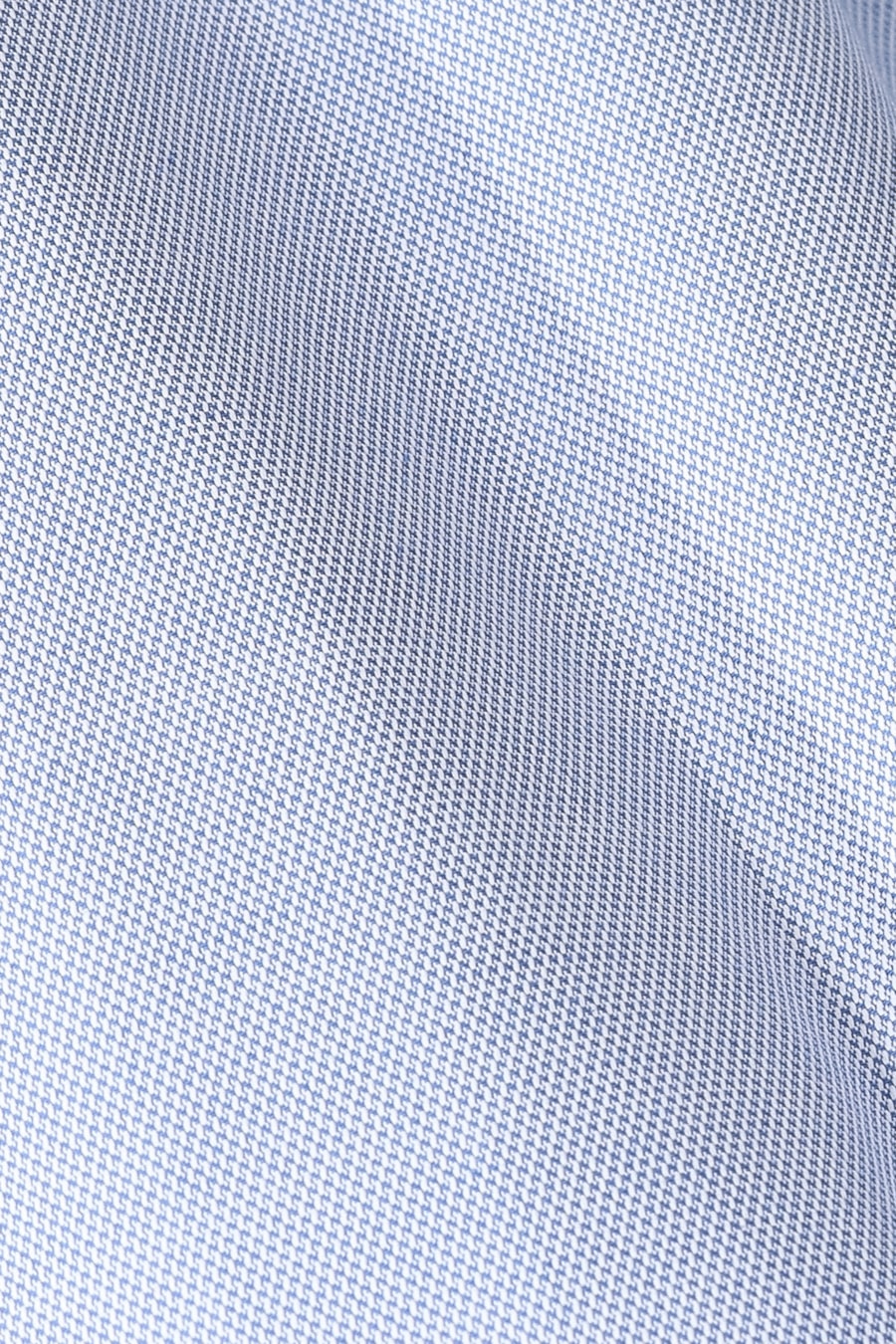 Camisa Manga Longa Slim Tricoline Mix Falso Liso Azul — foto 6 de 6