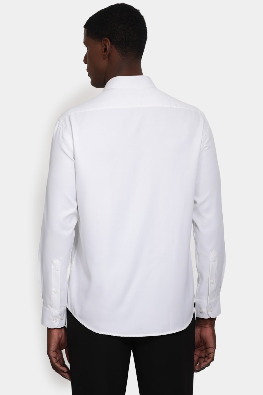 Camisa Manga Longa Slim Tricoline Mix Maquinetado Branco — foto 4 de 6