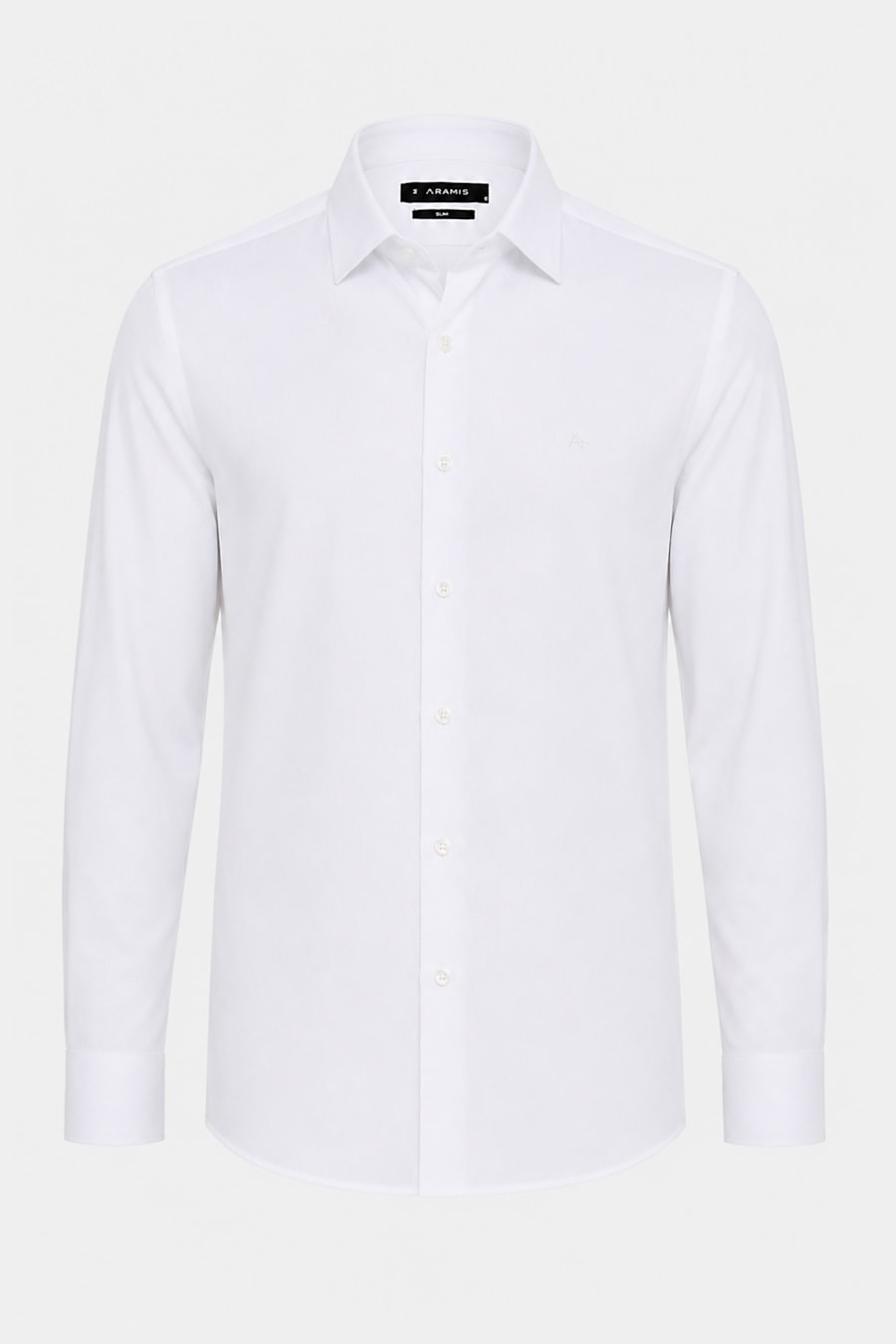 Camisa Manga Longa Slim Tricoline Mix Maquinetado Branco — foto 5 de 6