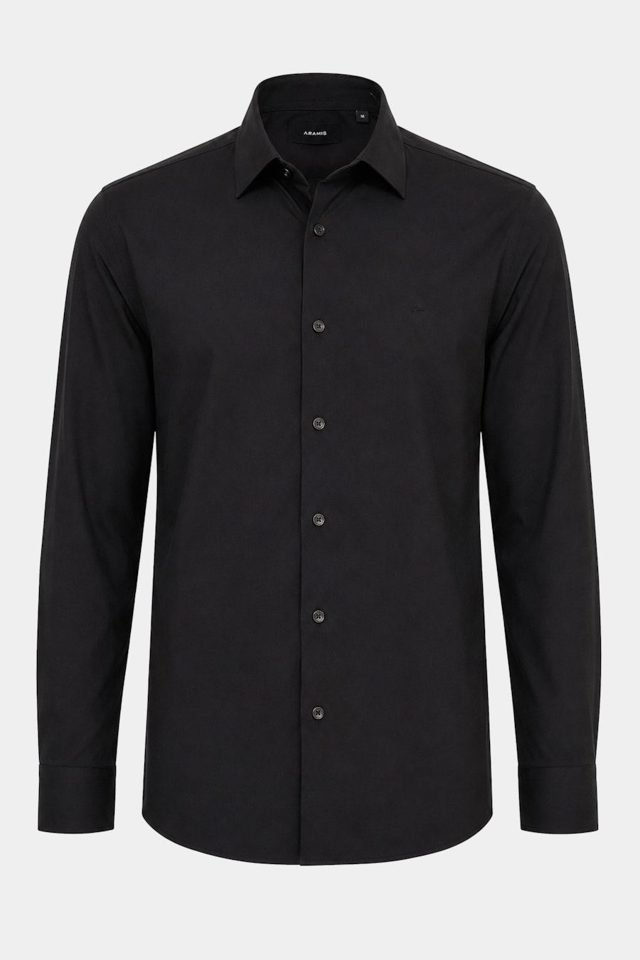 Camisa Manga Longa Slim Viena Poliamida Preto — foto 5 de 6