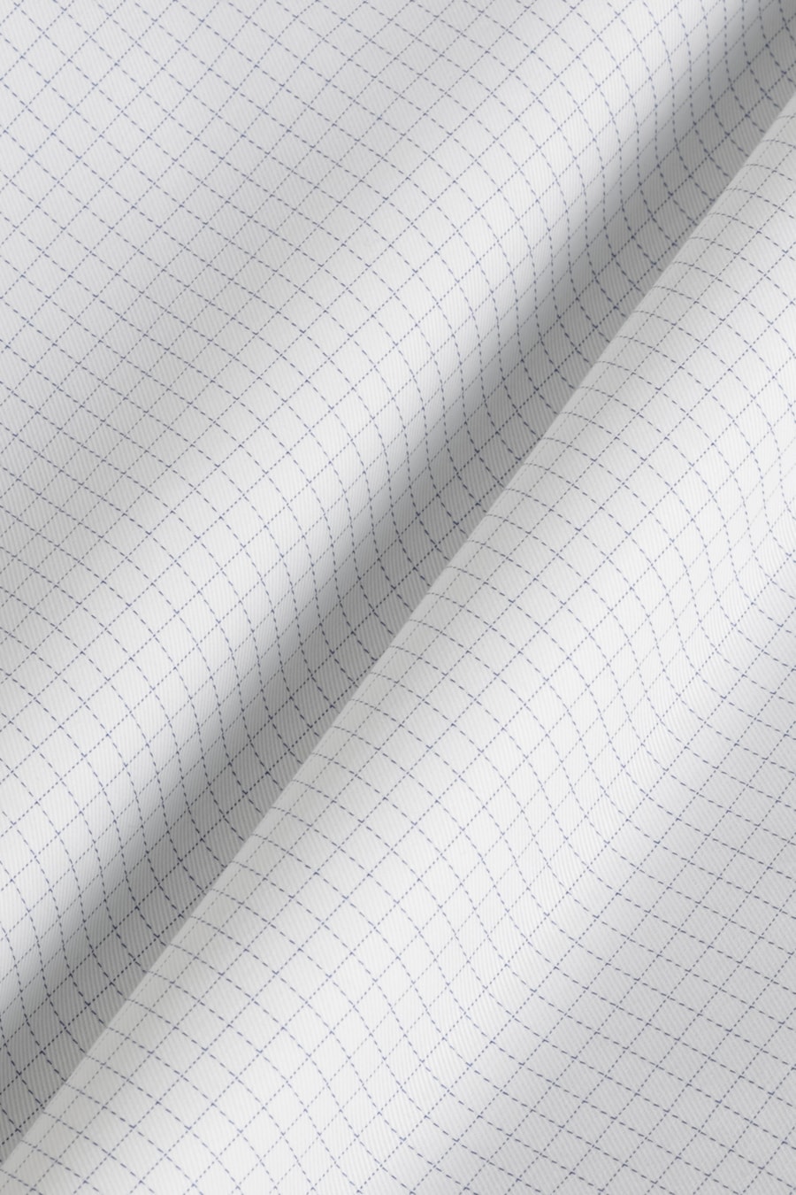 Camisa Manga Longa Slim Xadrez Branco C/Azul — foto 6 de 6
