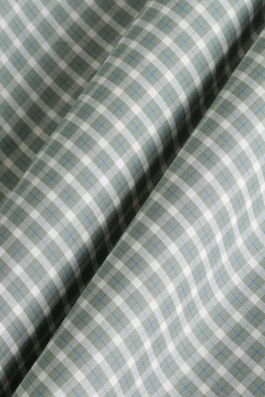 Camisa Manga Longa Slim Xadrez Verde C/ Branco — foto 6 de 6