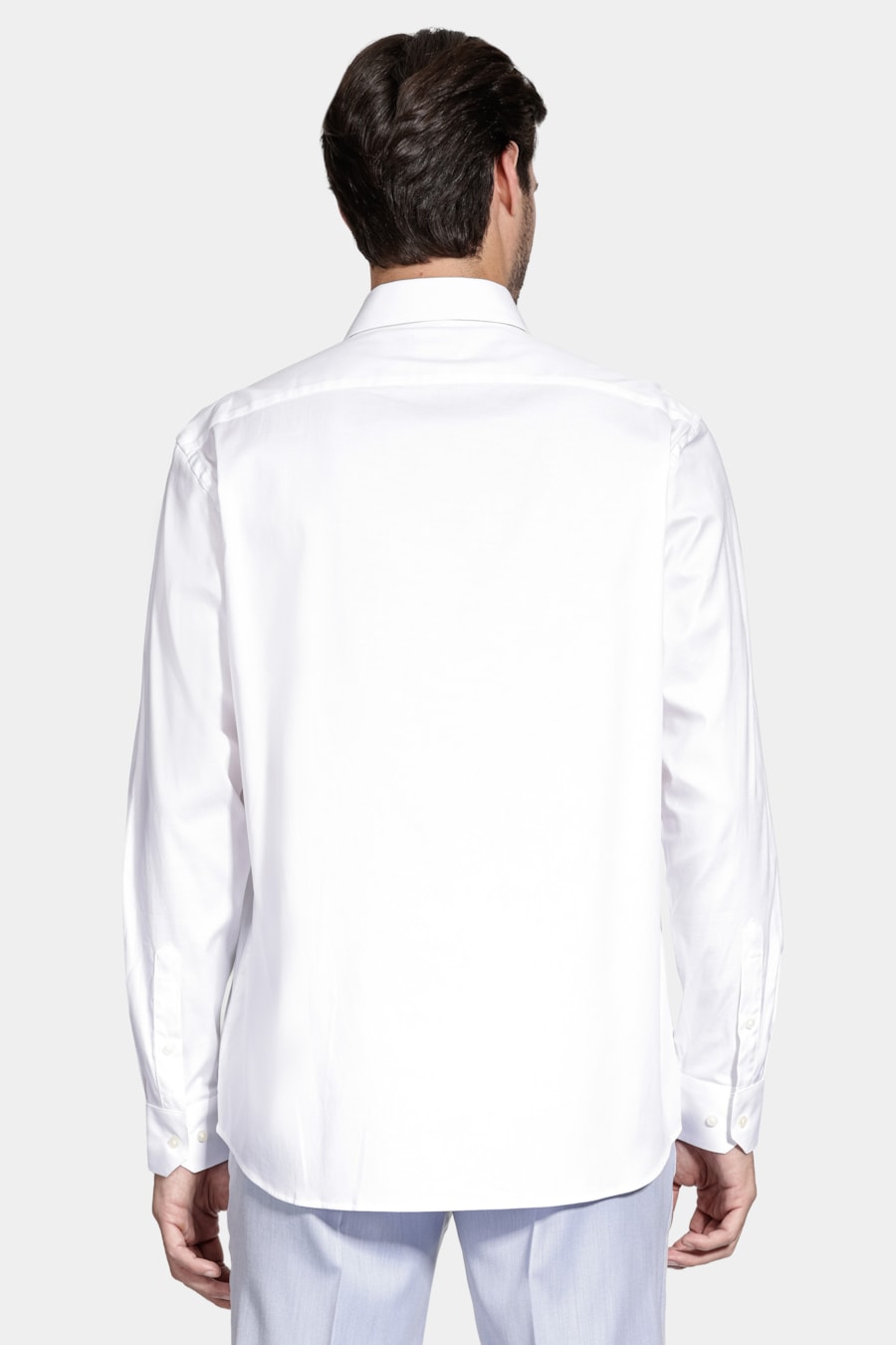 Camisa Manga Longa Social Regular Maquinetada Stretch Branco — foto 4 de 6