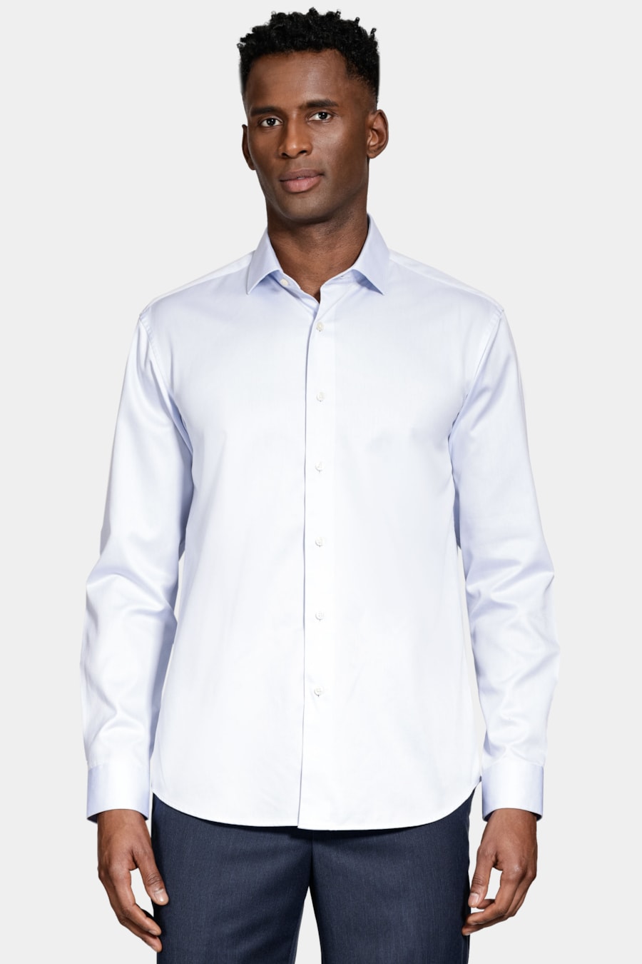 Camisa Manga Longa Social Wrinkle Free Azul Claro — foto 1 de 6
