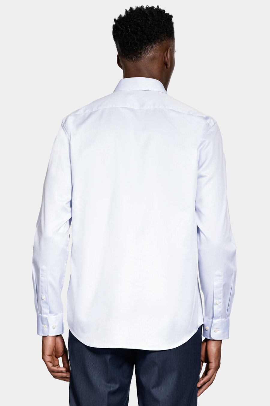 Camisa Manga Longa Social Wrinkle Free Azul Claro — foto 4 de 6