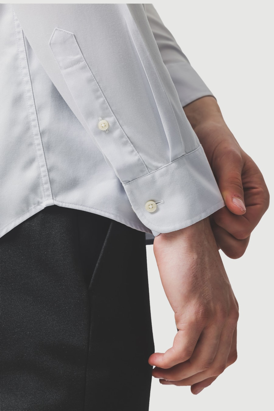 Camisa Manga Longa Social Wrinkle Free Cinza — foto 3 de 6