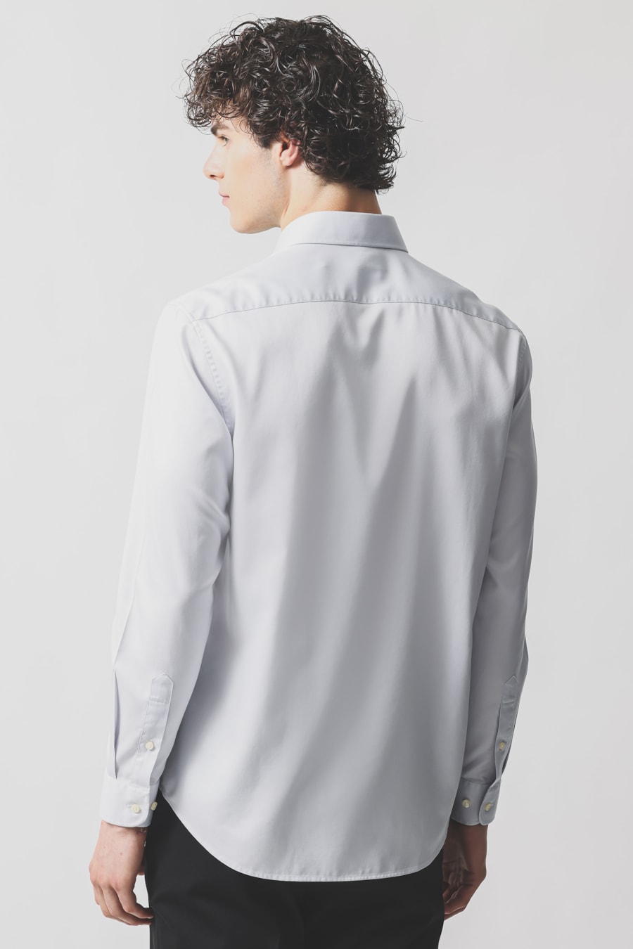 Camisa Manga Longa Social Wrinkle Free Cinza — foto 4 de 6