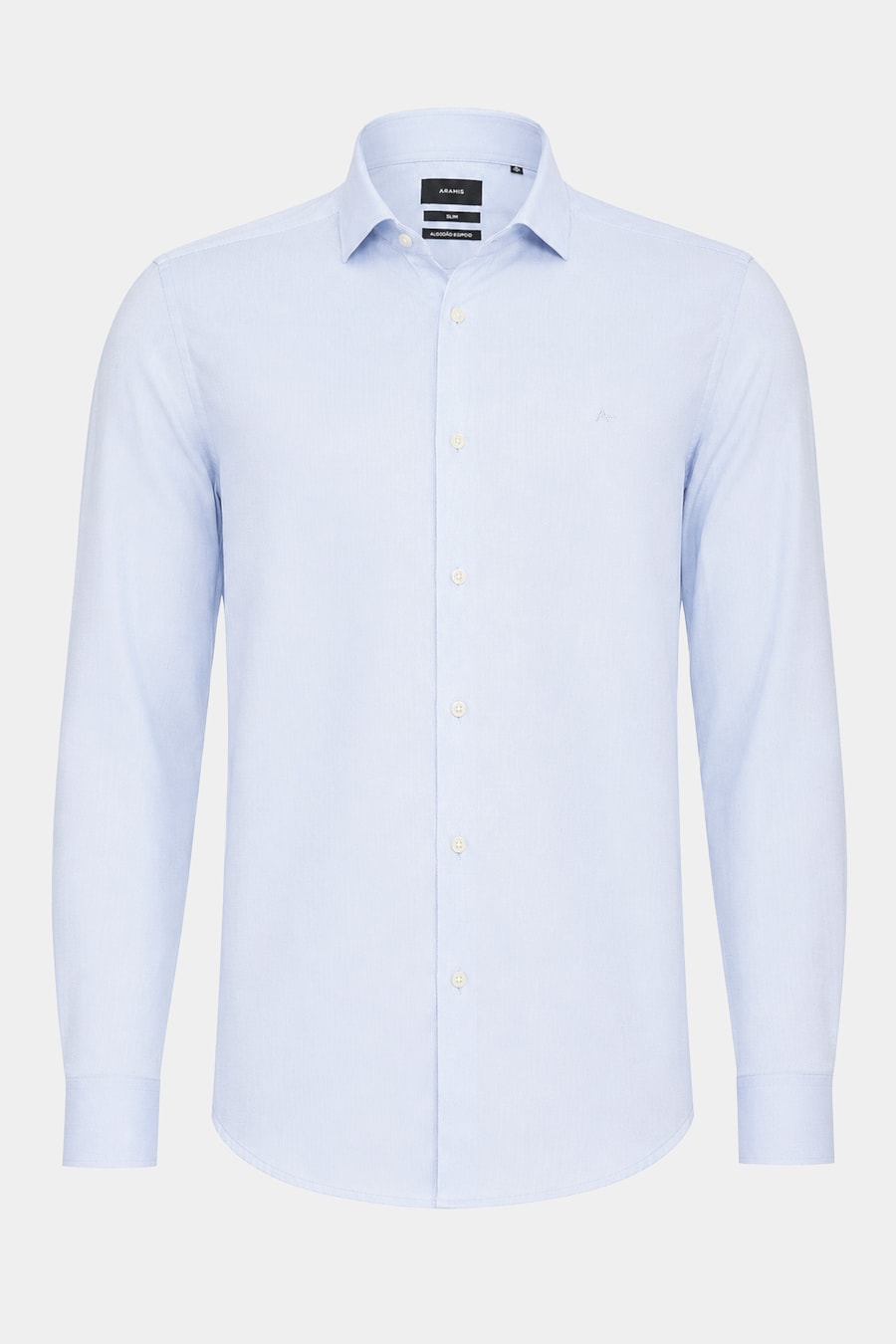 Camisa Manga Longa Super Slim Fio 50 Egípcio Stairs Azul Claro — foto 5 de 6