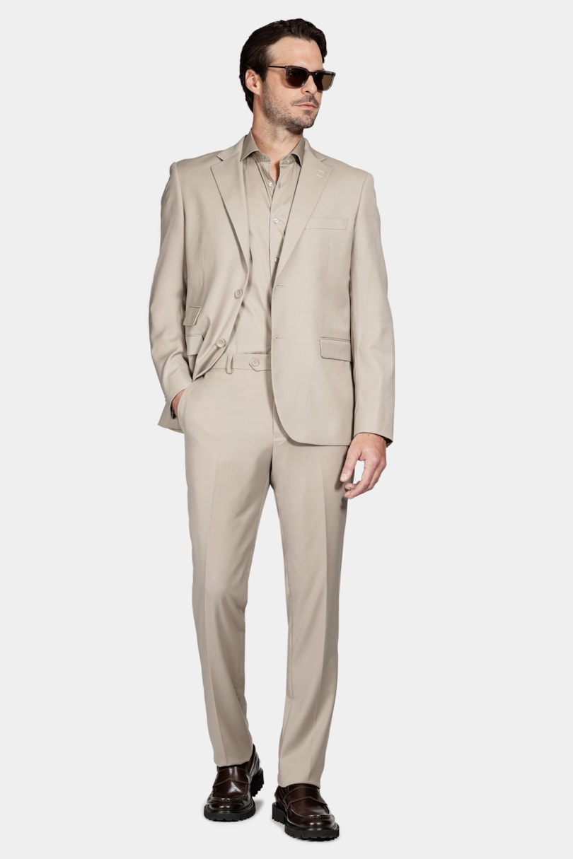 Camisa Manga Longa Tech Cotton Blend Caqui