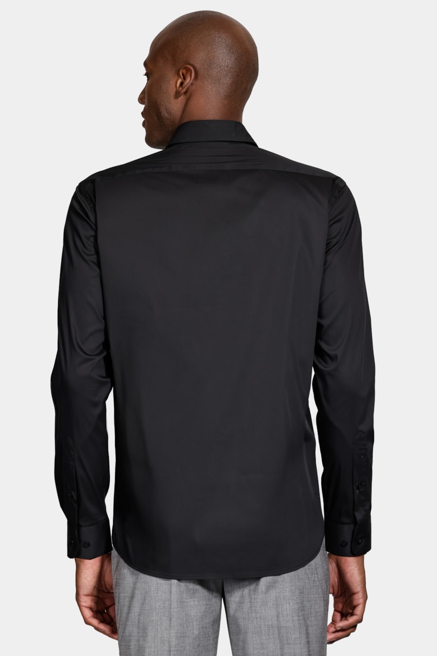 Camisa Manga Longa Tech Cotton Blend Preto — foto 4 de 6