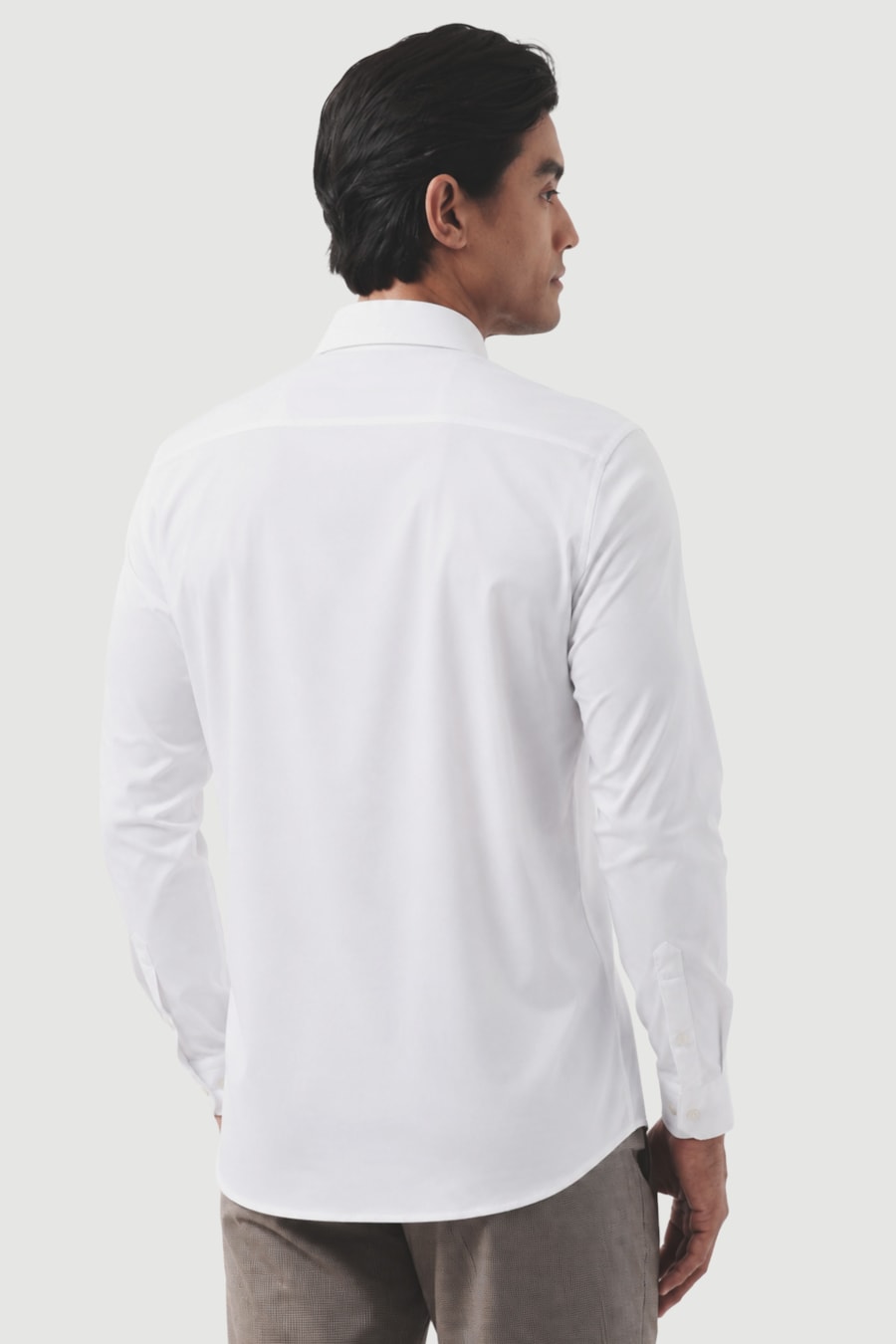 Camisa Manga Longa Tech Flex Sarja Branca — foto 4 de 5