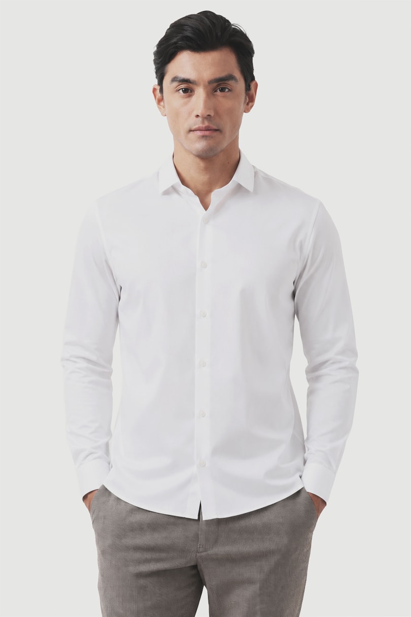 Camisa Manga Longa Tech Flex Sarja Branca
