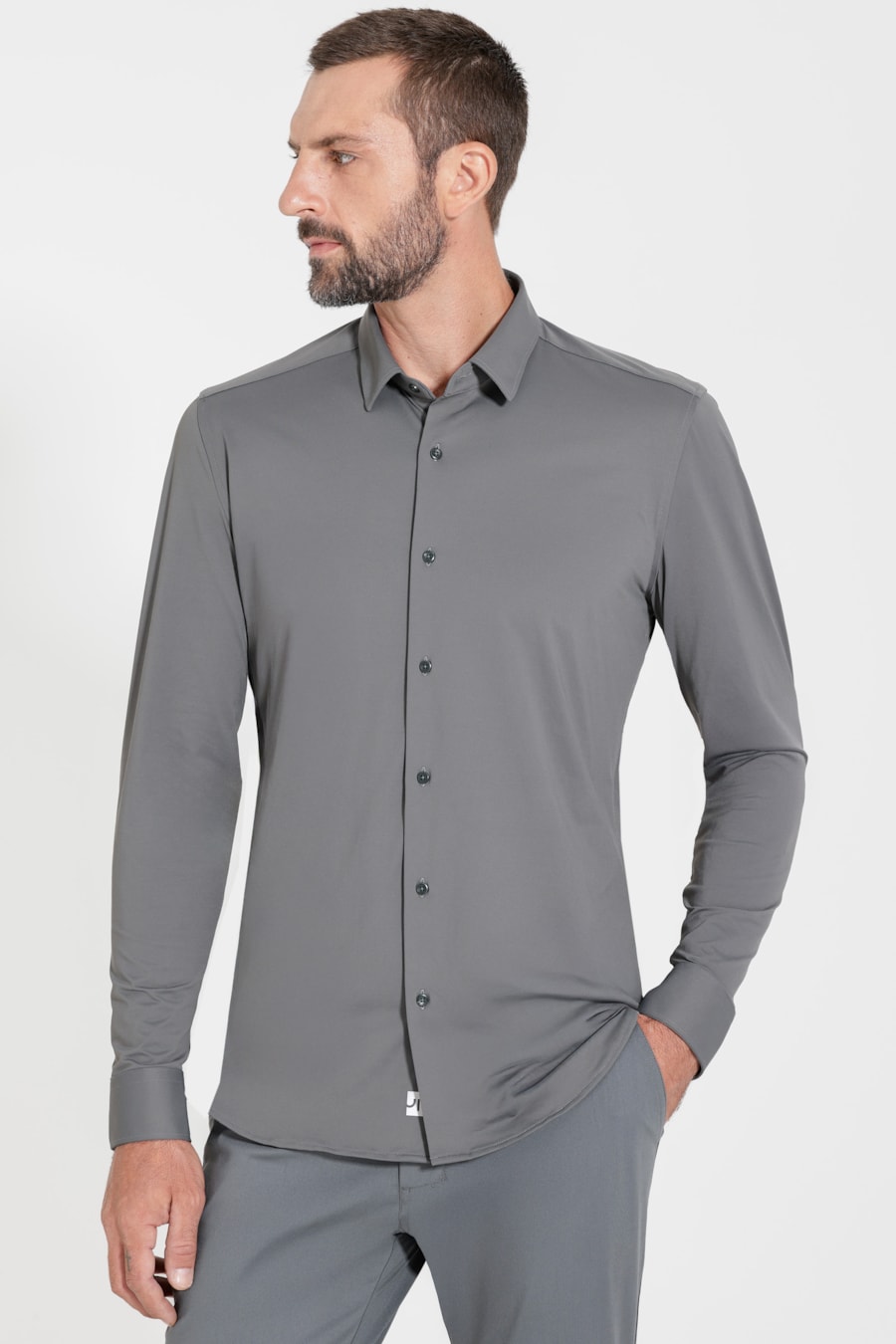 Camisa Manga Longa Tech Grafeno Missão Impossível Cinza Grafite — foto 1 de 6