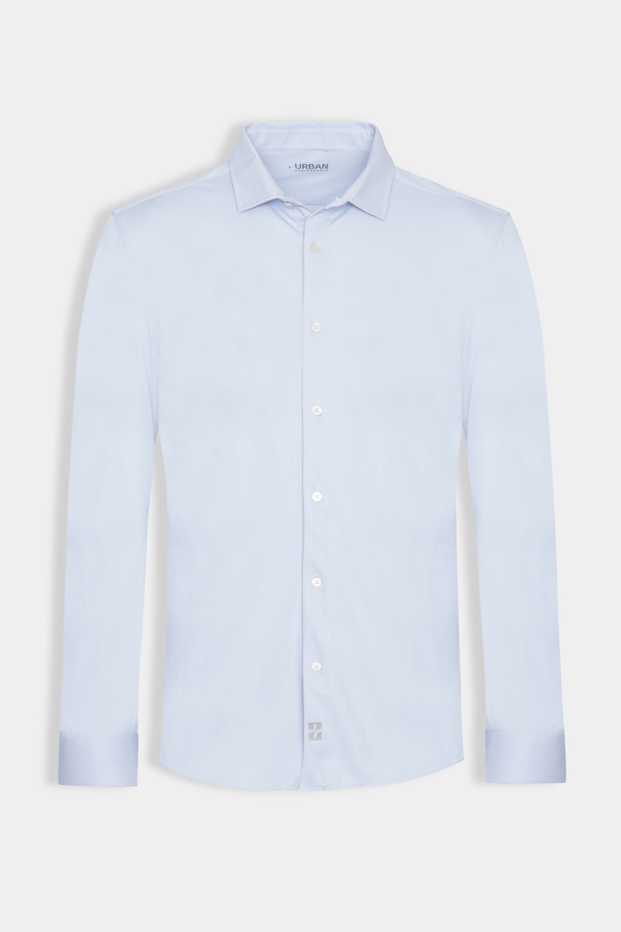 Camisa Manga Longa Tech Oxford Azul Claro C/Branco — foto 5 de 5