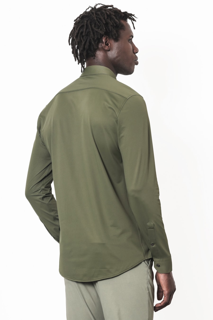 Camisa Manga Longa Twill Flex Menta — foto 5 de 7