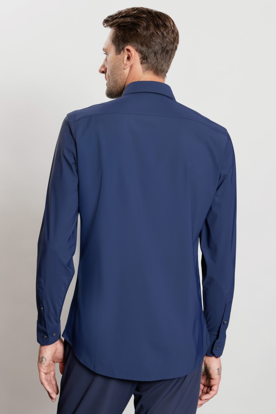 Camisa Manga Longa Urban Fresh Azul Marinho — foto 4 de 5