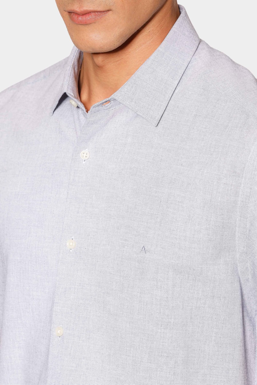 Camisa Marca Curta Slim Algodao Modal Boa Vista Marinho — foto 3 de 6