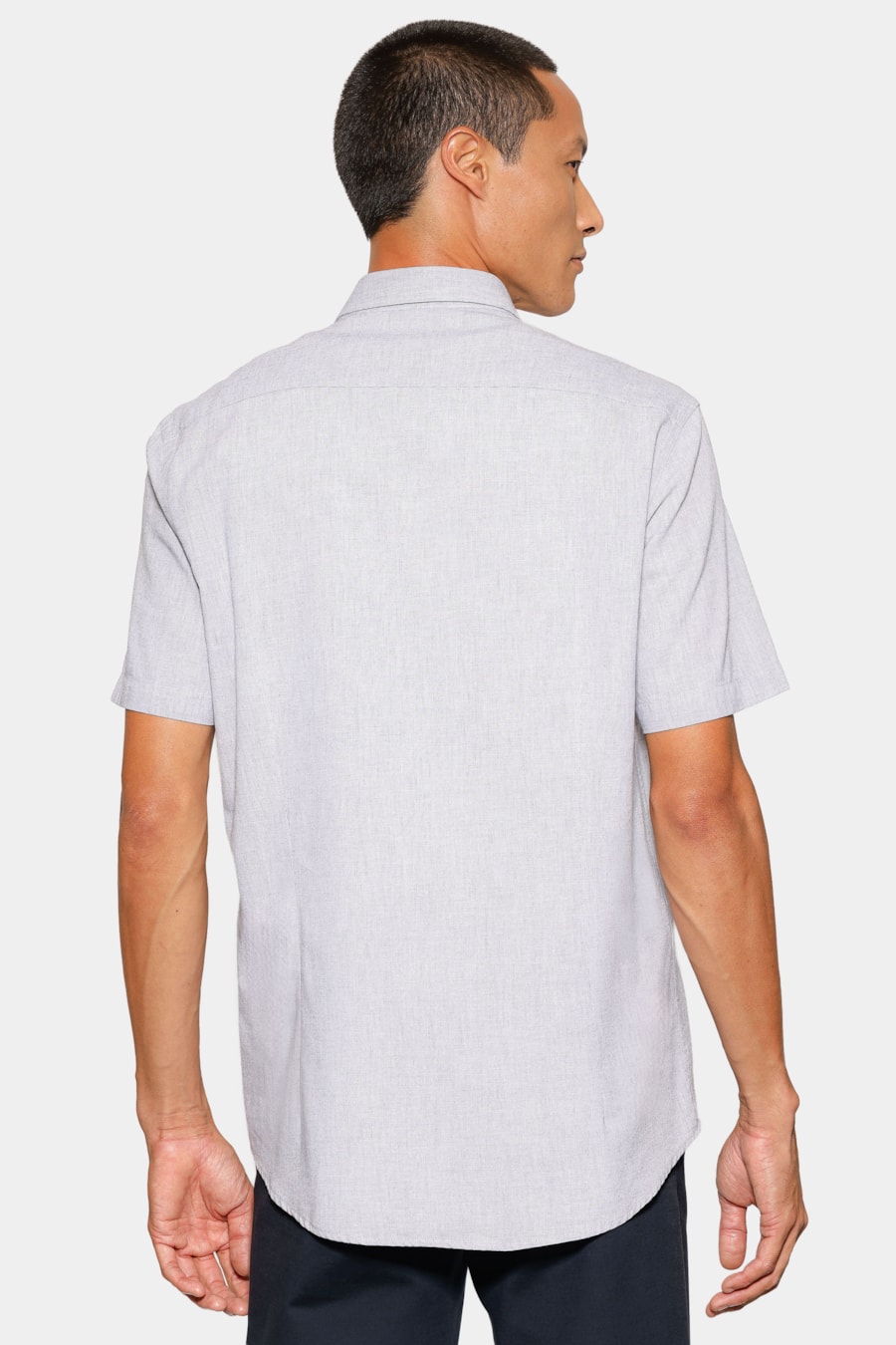 Camisa Marca Curta Slim Algodao Modal Boa Vista Marinho — foto 4 de 6