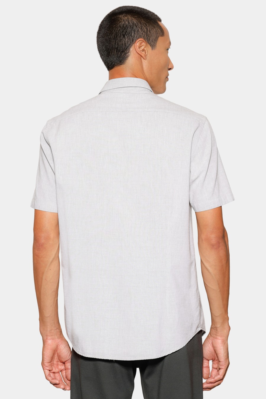 Camisa Marca Curta Slim Algodao Modal Boa Vista Verde Pistache — foto 4 de 6