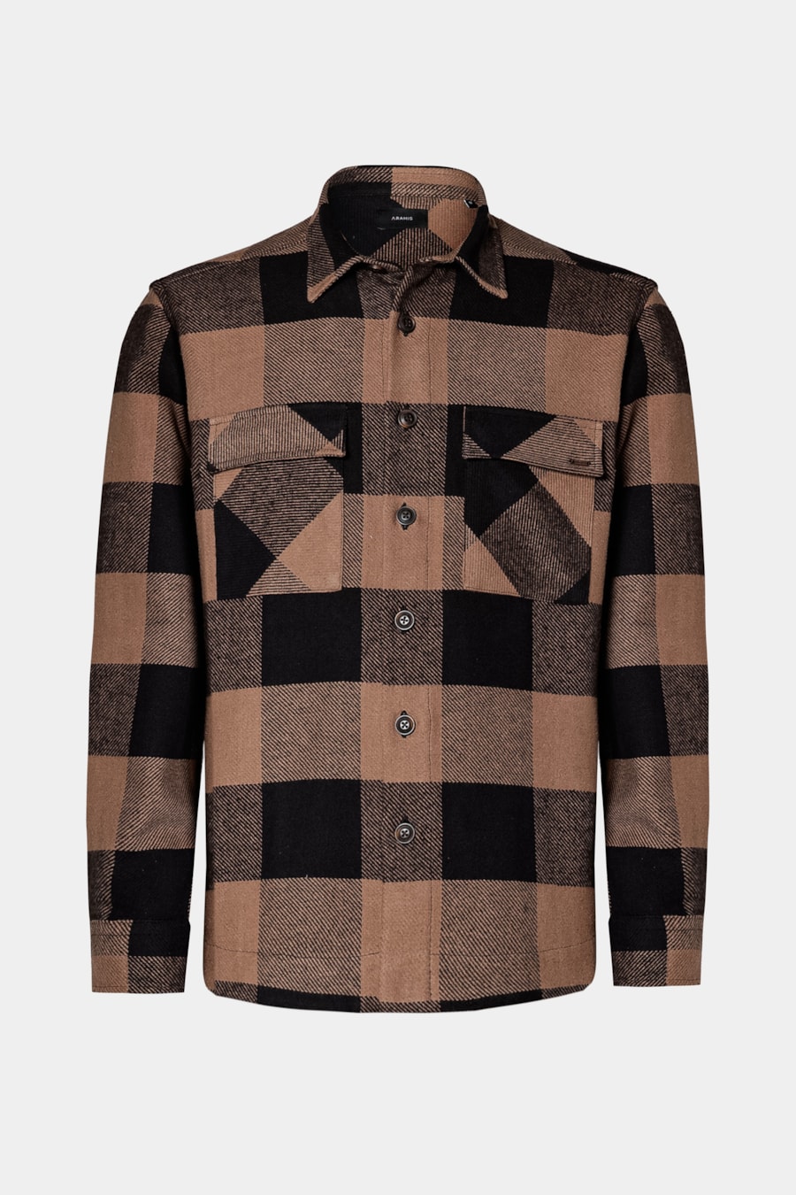 Camisa Overshirt Maxi Xadrez Castor C/ Preto — foto 5 de 6