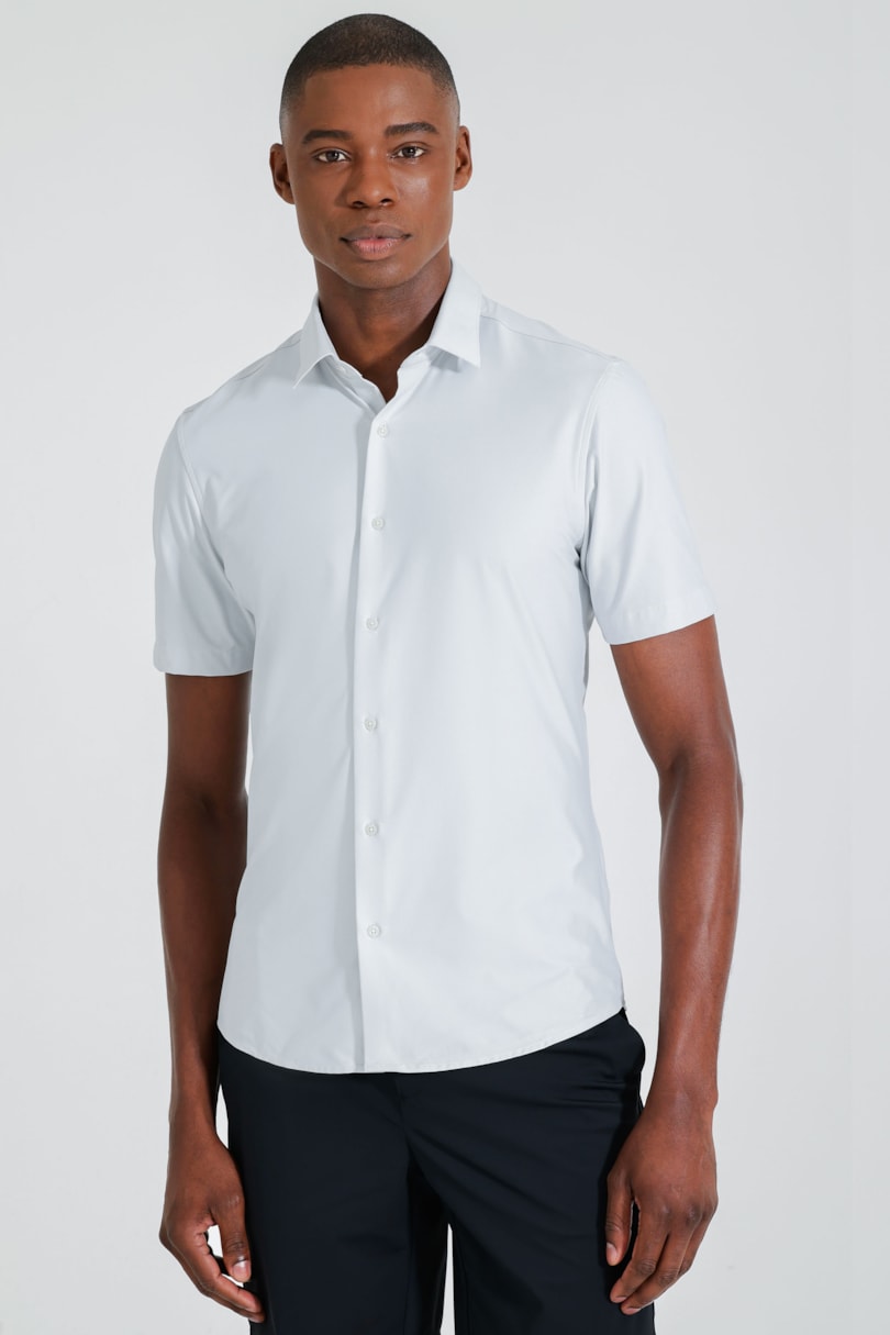 Camisa Piquet Biodegradável Manga Curta Gelo