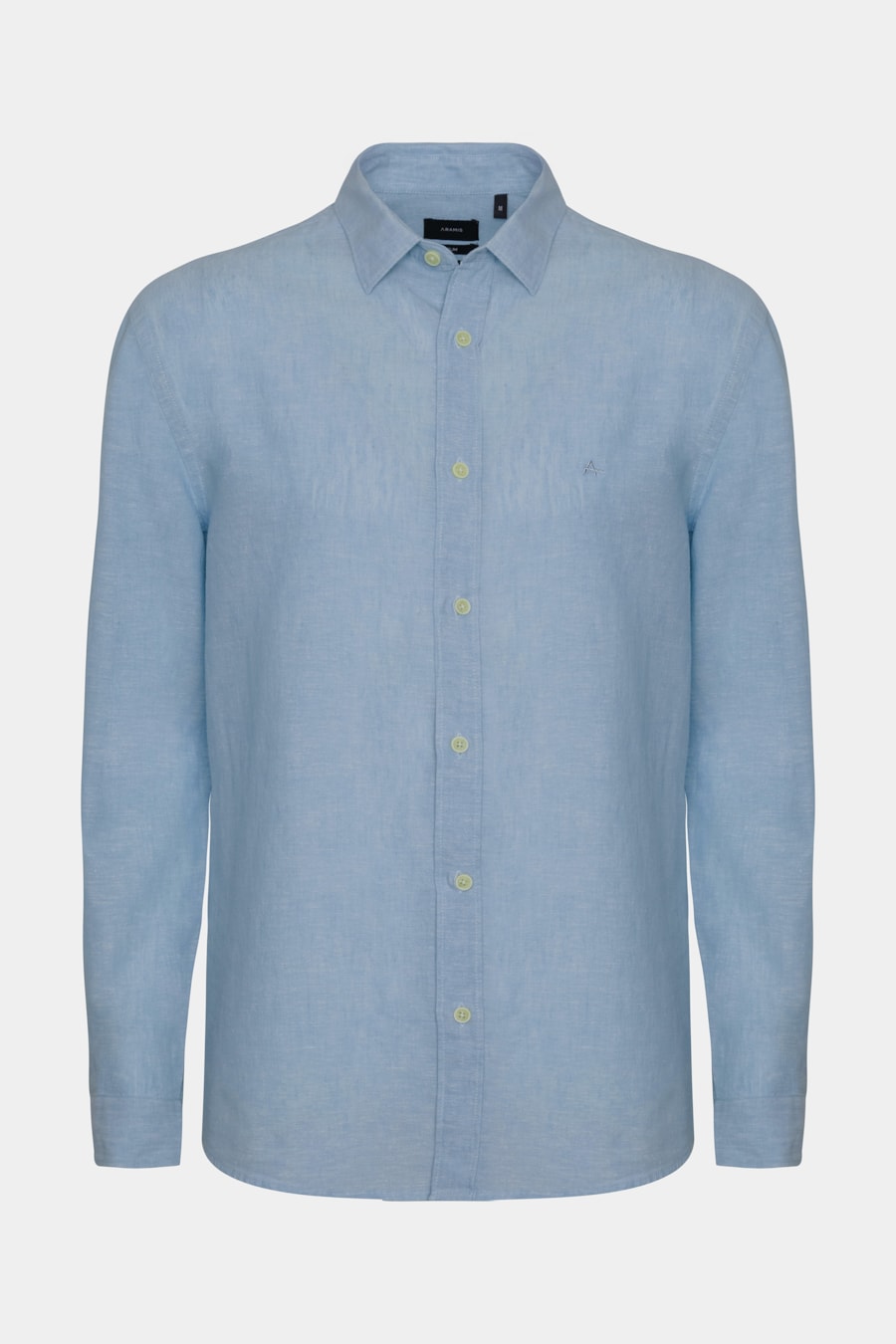 Camisa Regilar Algodão Manga Longa Fil a Fil Azul Classico — foto 1 de 2