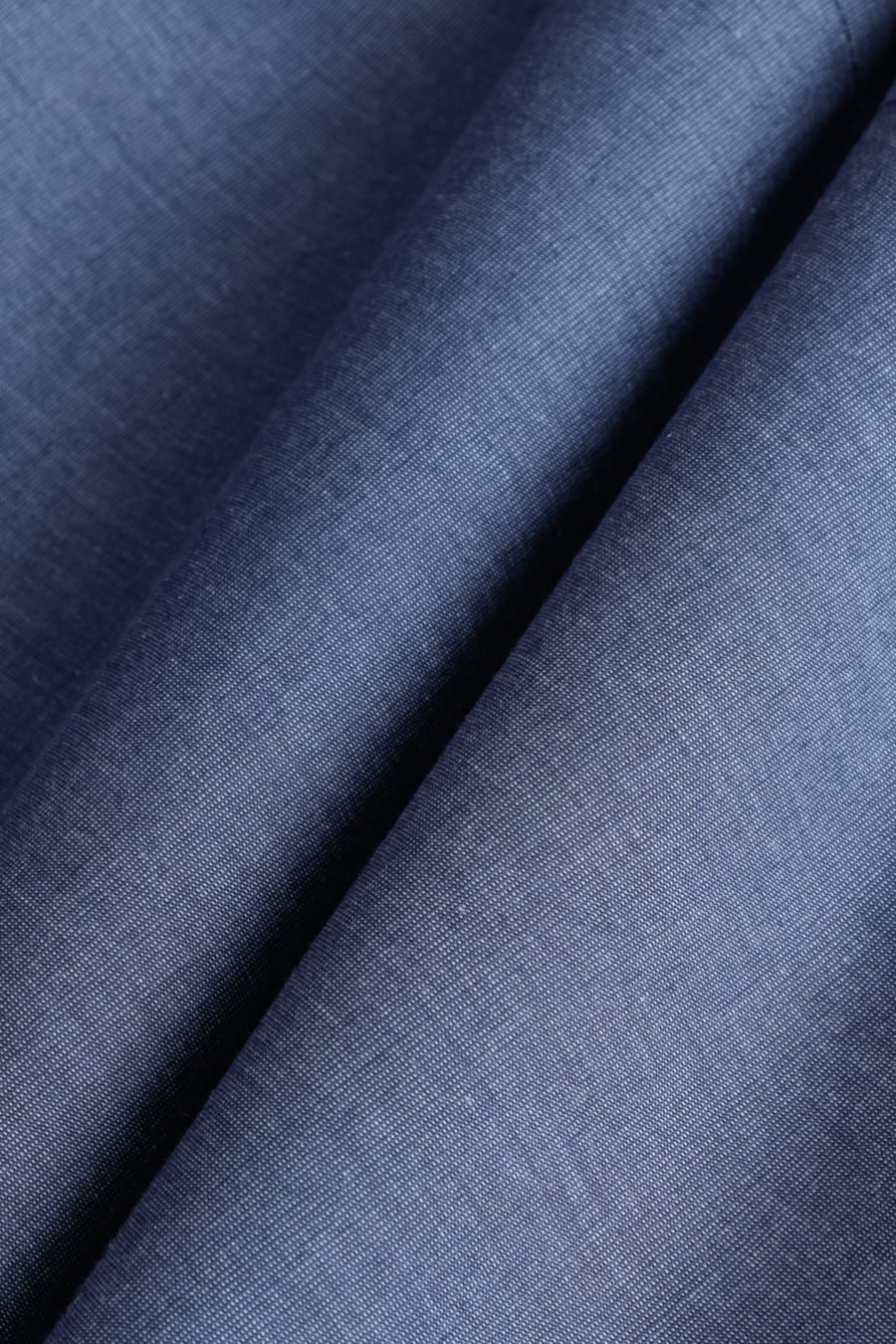 Camisa Regilar Algodão Manga Longa Fil a Fil Azul Forte — foto 2 de 2