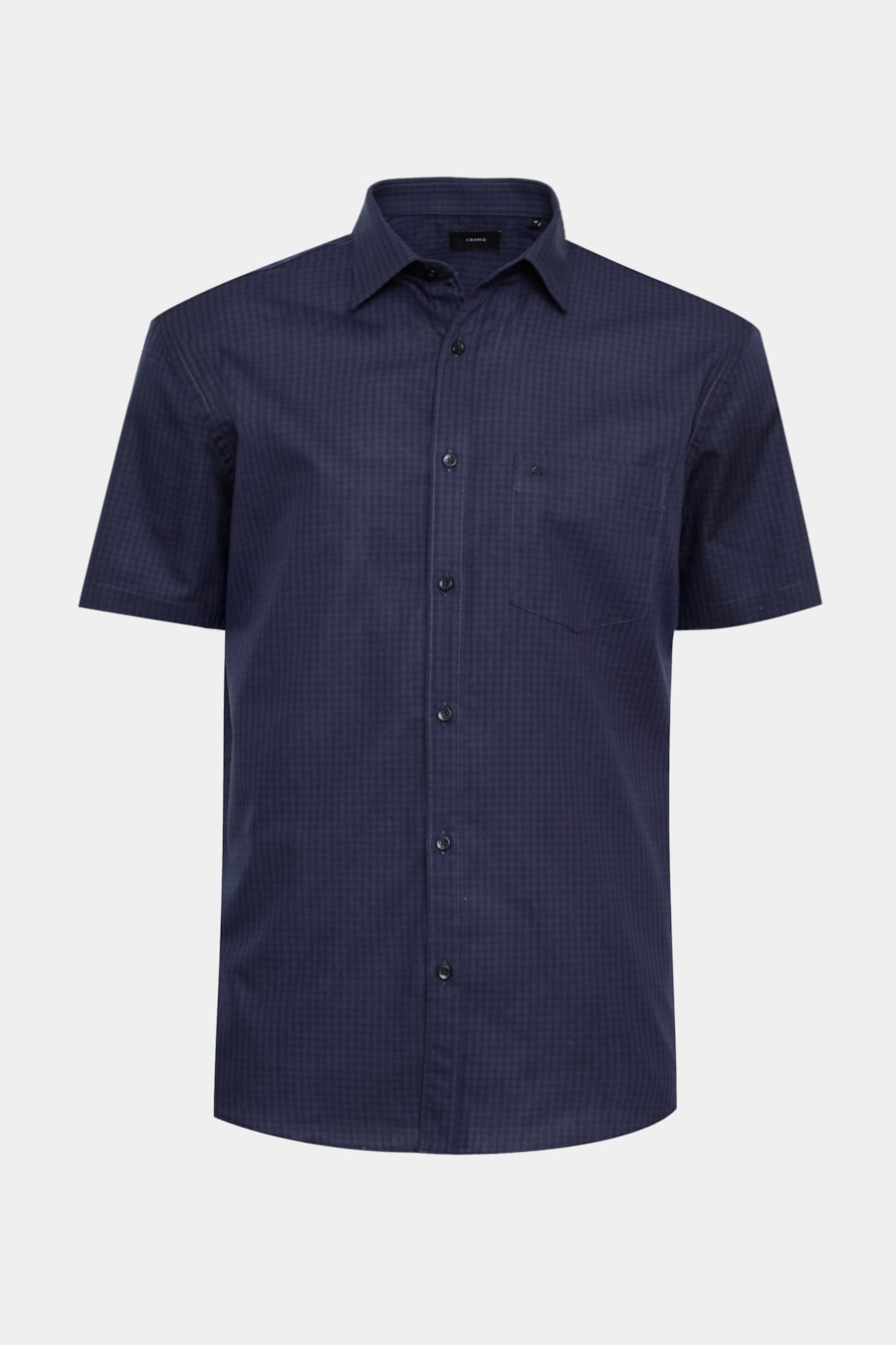 Camisa Regular Algodão Damero Marinho/Marinho — foto 5 de 6