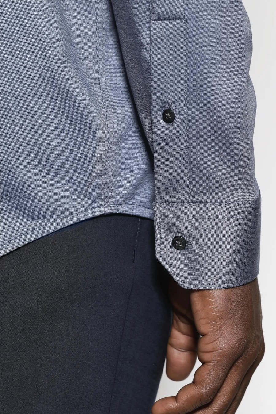Camisa Regular Algodão Easy Care Azul Indigo — foto 4 de 8