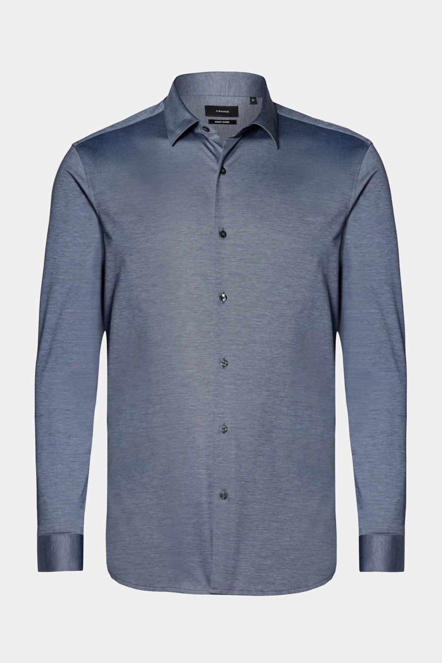 Camisa Regular Algodão Easy Care Azul Indigo — foto 7 de 8