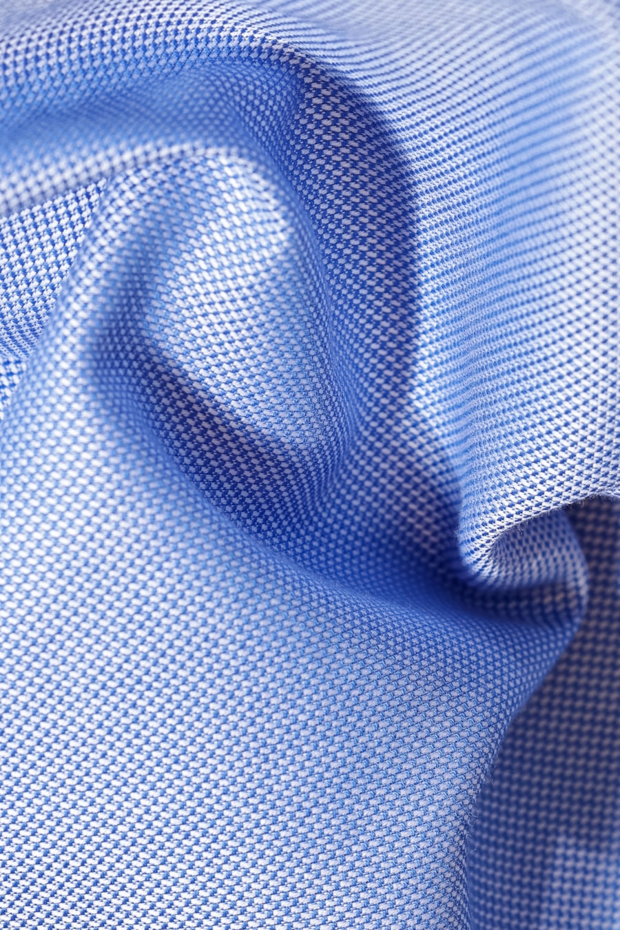 Camisa Regular Algodão Egípcio Fio 100 Maquinetada Azul — foto 5 de 6