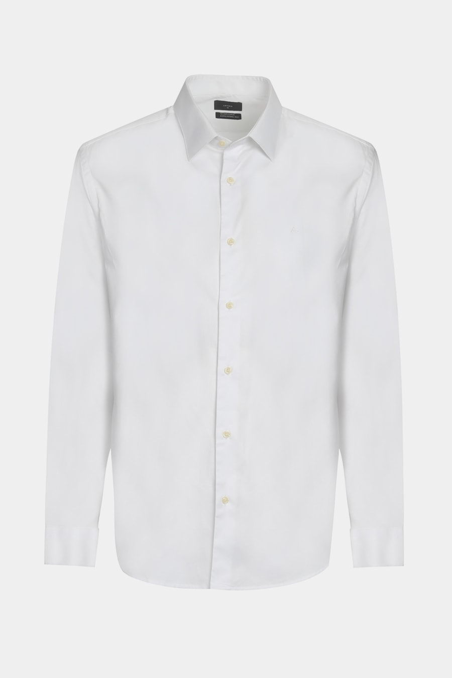Camisa Regular Algodão Egípcio Fio 100 Maquinetada Branco — foto 6 de 6
