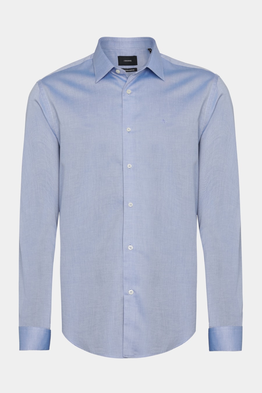 Camisa Regular Algodão Egípcio Fio 50 Azul — foto 5 de 6