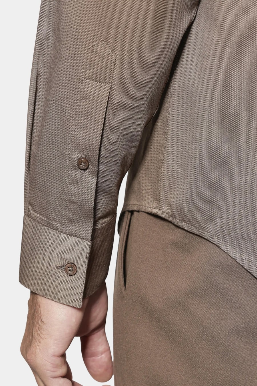 Camisa Regular Algodão Egípcio Fio 50 Castor — foto 4 de 7