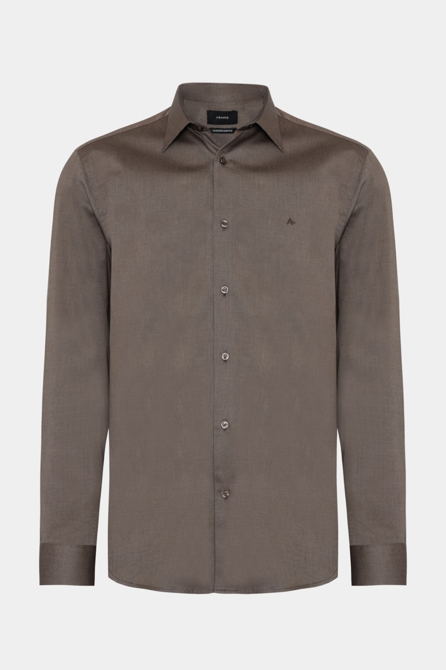 Camisa Regular Algodão Egípcio Fio 50 Castor — foto 6 de 7