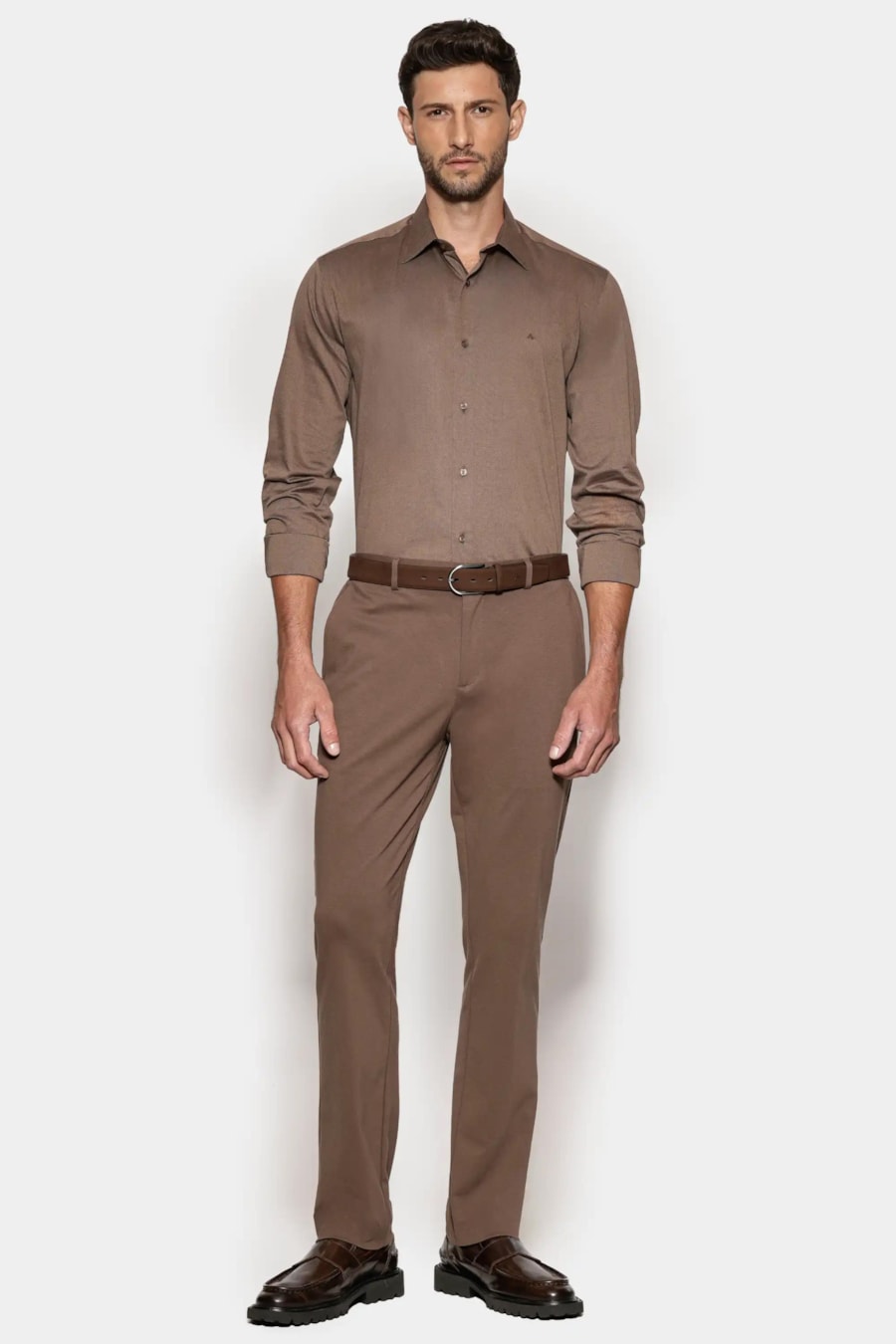 Camisa Regular Algodão Egípcio Fio 50 Castor — foto 2 de 7
