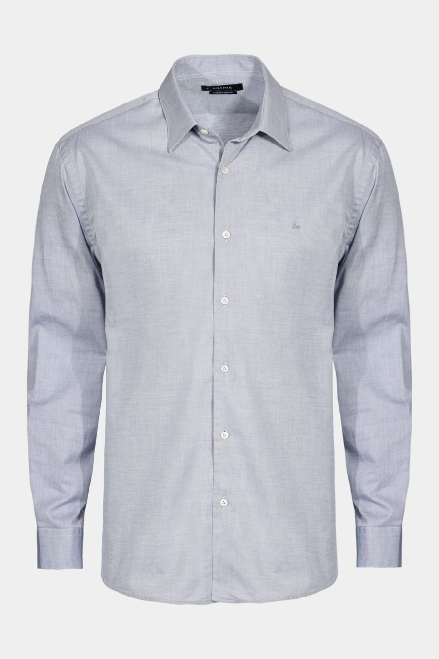 Camisa Regular Algodão Egípcio Fio 50 Petronas Azul Jeans — foto 5 de 5