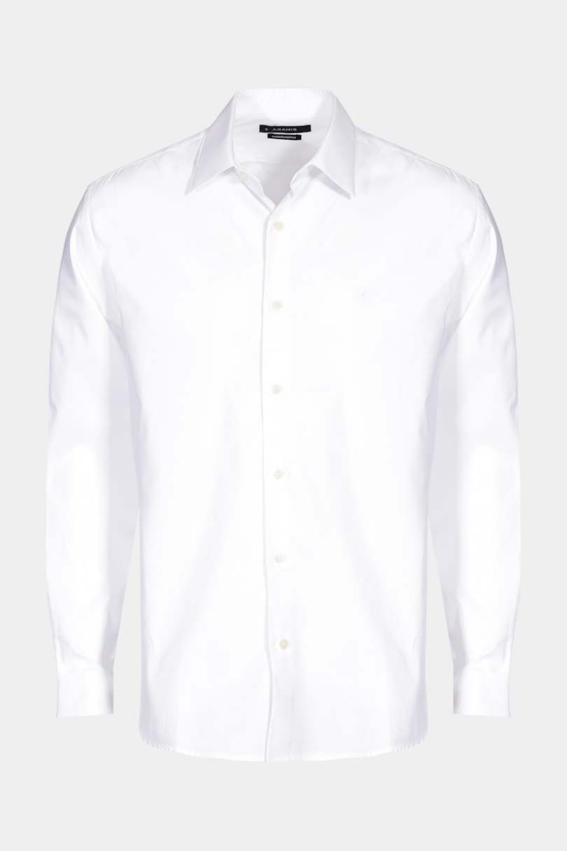 Camisa Regular Algodão Egípcio Fio 50 Petronas Branco