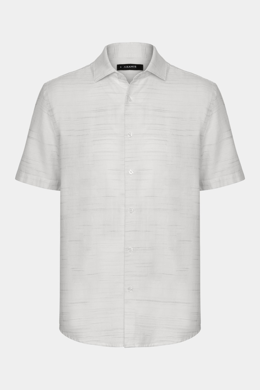 Camisa Regular Algodão Nature Oregon Manga Curta Off White C/ Natural — foto 5 de 6