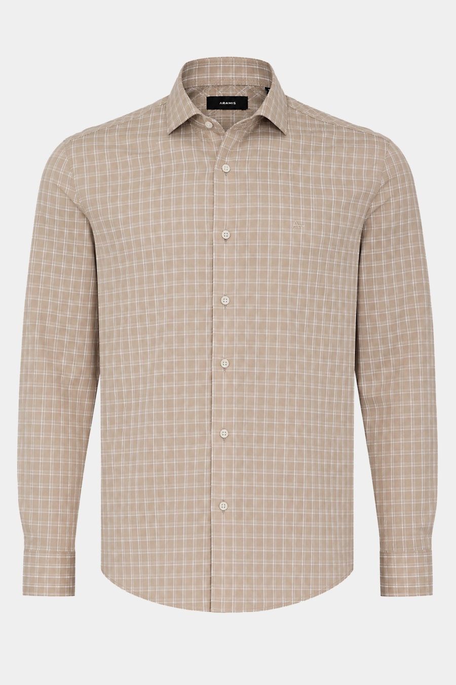 Camisa Regular Algodão Xadrez Castor C/ Areia — foto 6 de 7