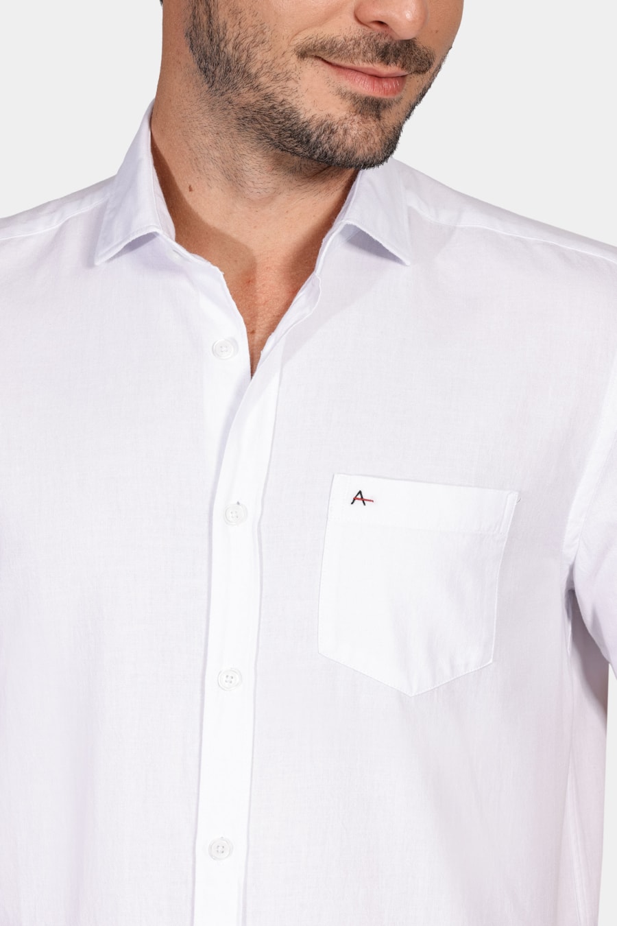 Camisa Regular Bolso Colors Branco — foto 3 de 5