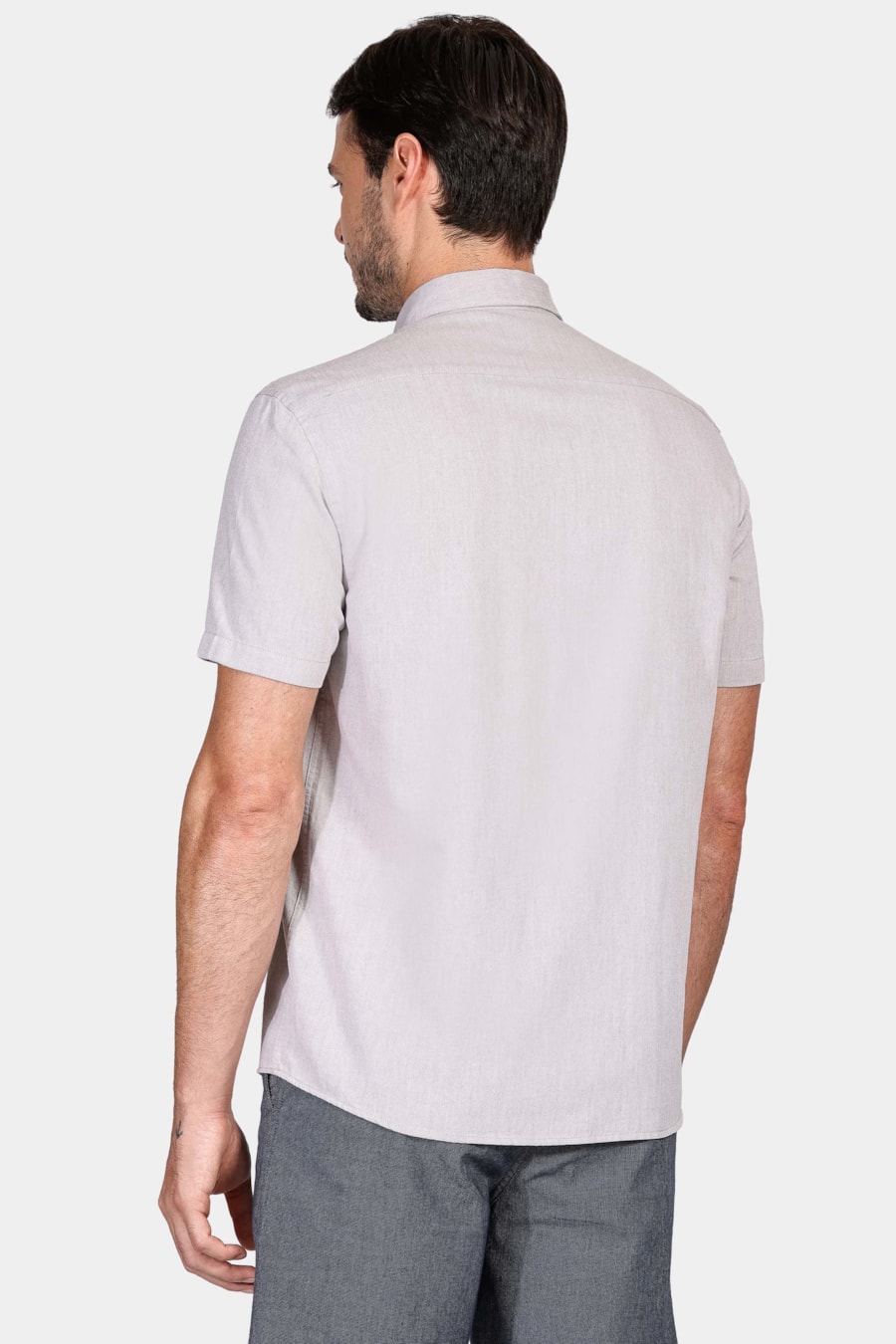 Camisa Regular Bolso Colors Cáqui — foto 4 de 5
