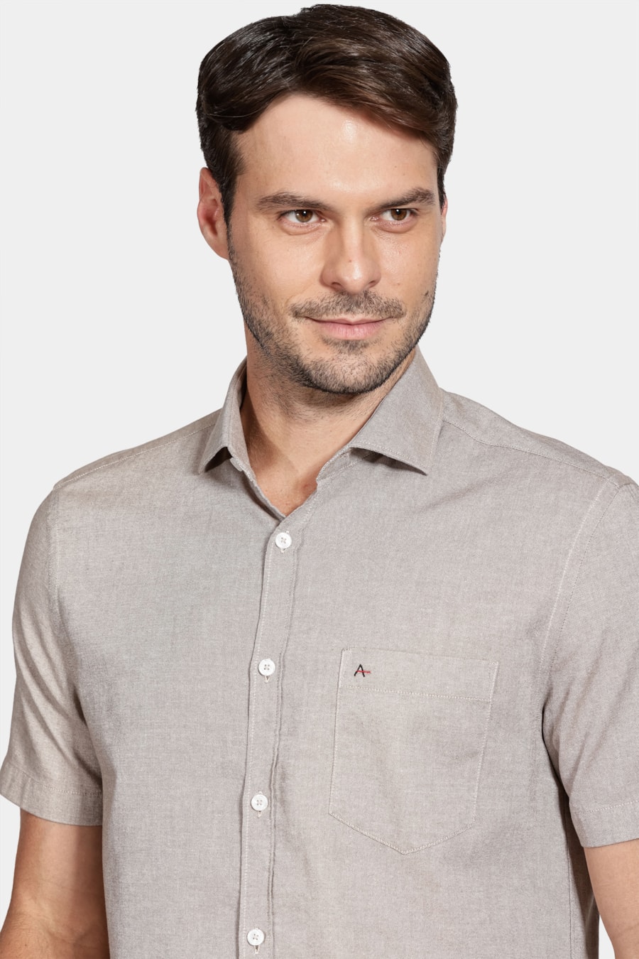 Camisa Regular Bolso Colors Natural — foto 3 de 6