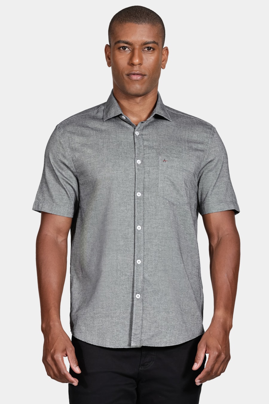 Camisa Regular Bolso Colors Preto — foto 1 de 6