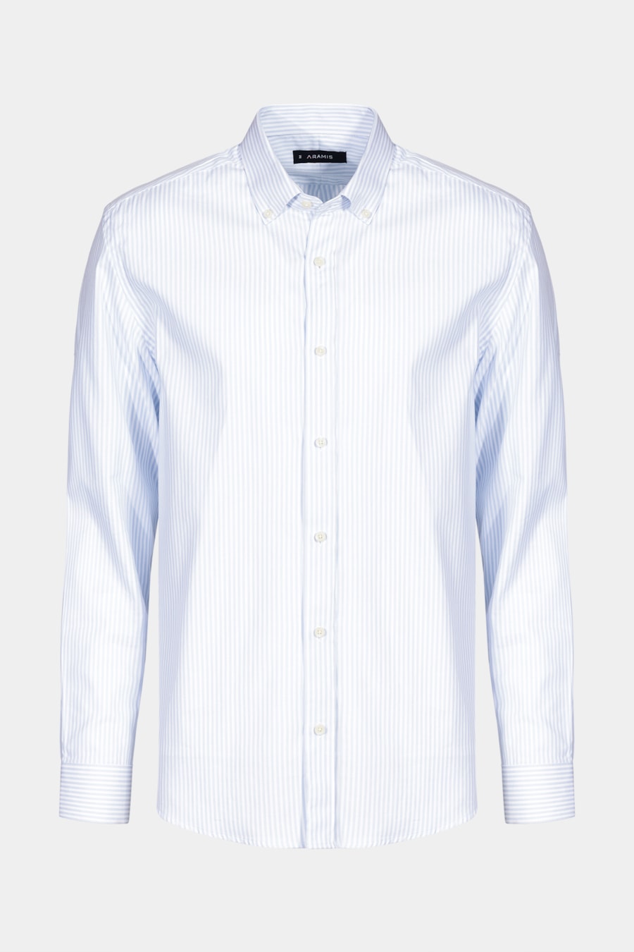 Camisa Regular Button Down Class Branco Com Azul Claro — foto 5 de 5
