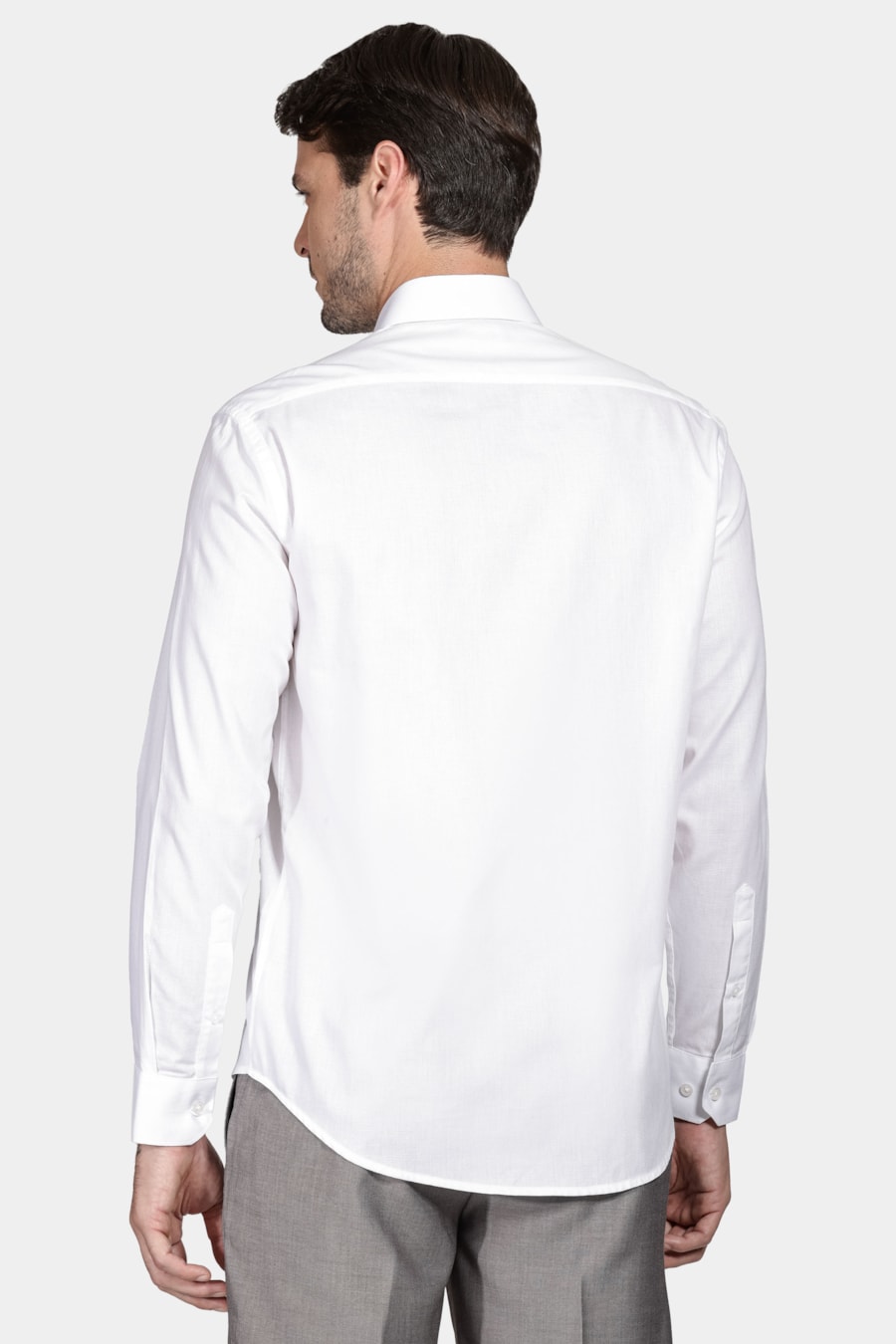 Camisa Regular de Tricoline Texturizada Branco — foto 4 de 6