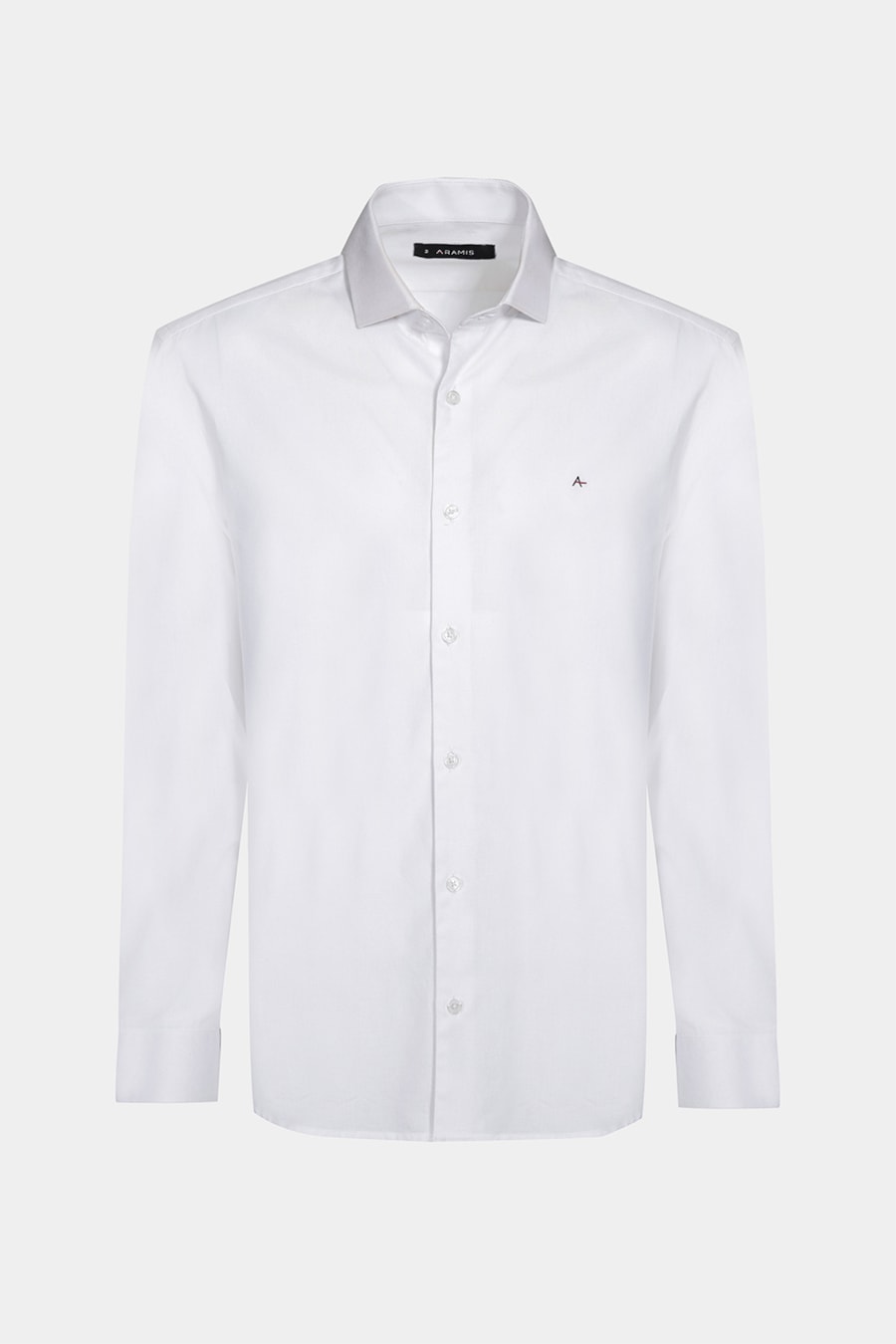 Camisa Regular de Tricoline Texturizada Branco — foto 6 de 6