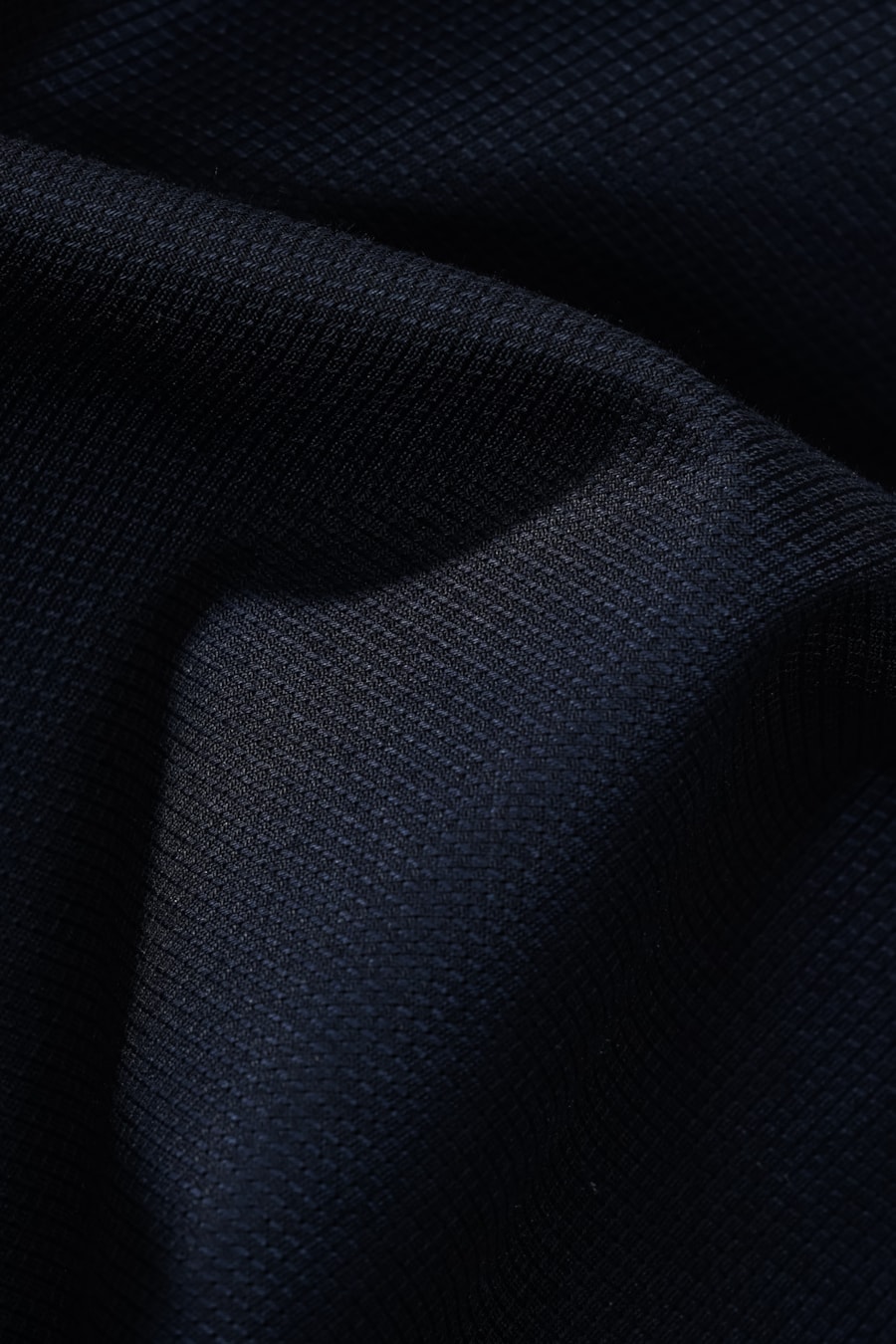 Camisa Regular de Tricoline Texturizada Marinho — foto 5 de 5