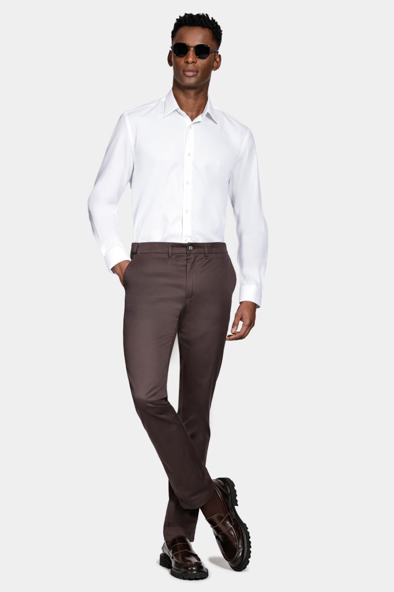 Camisa Regular Fio 100 Egípcio Branco