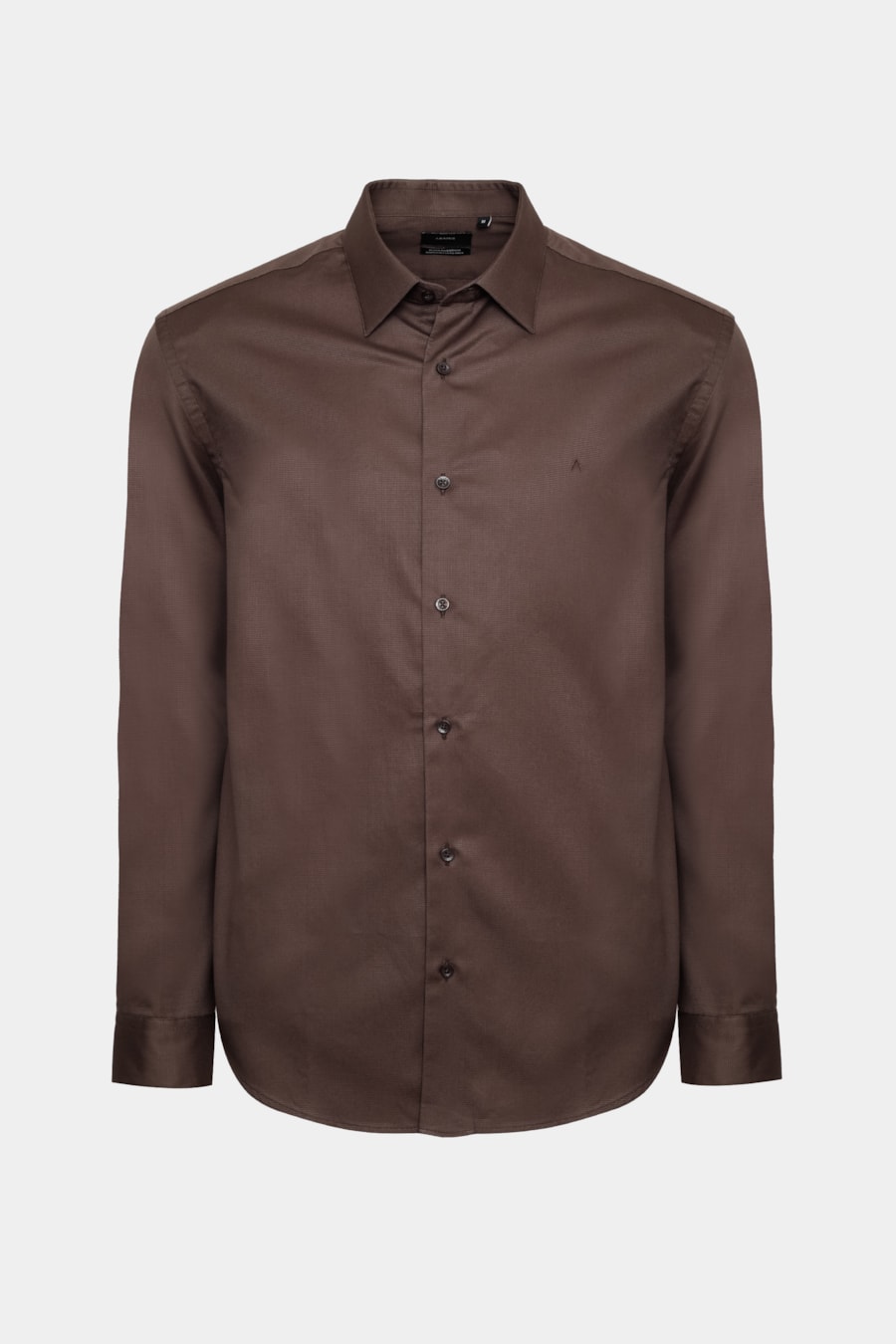 Camisa Regular Fio 100 Egípcio Cafe — foto 5 de 6
